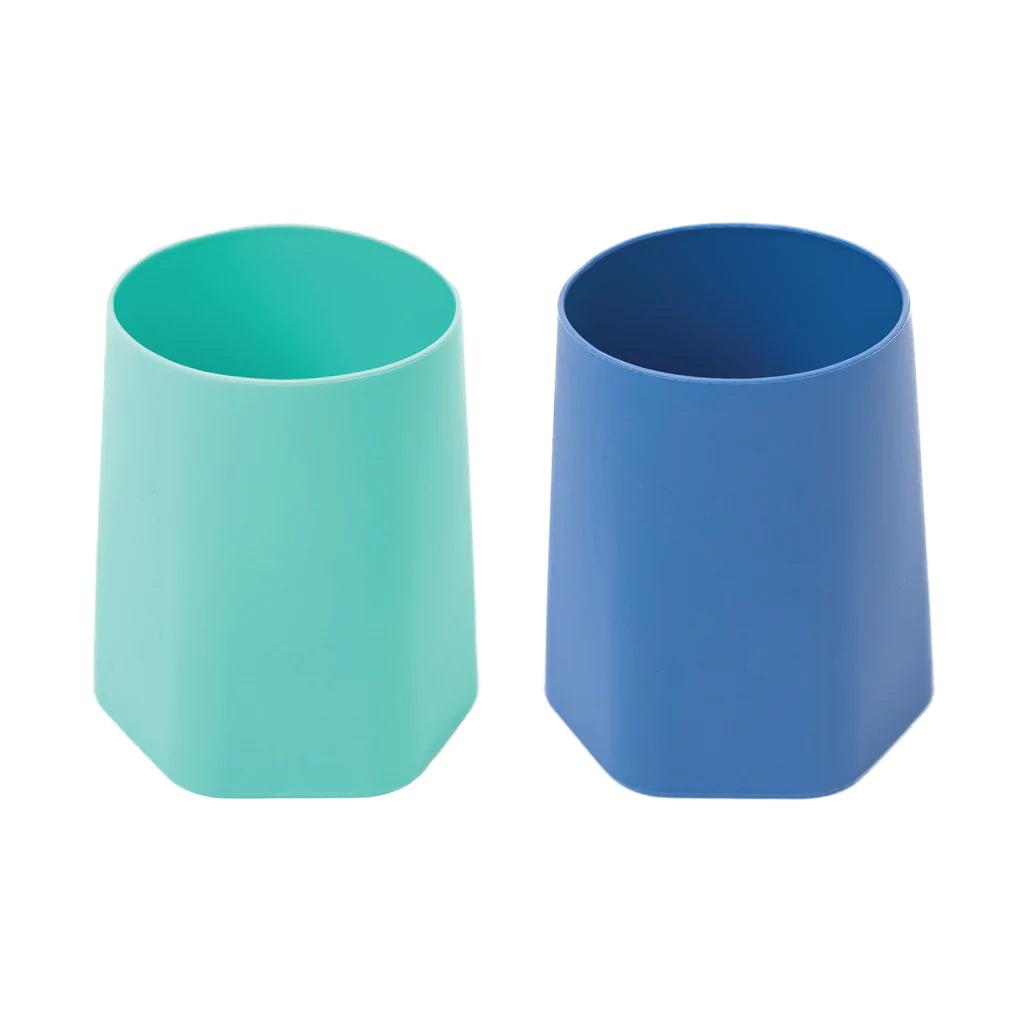 Lot de 2 tasses d'apprentissage en silicone - Menthe/Bleu - Image #1