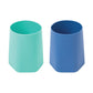 Lot de 2 tasses d'apprentissage en silicone - Menthe/Bleu - Image #1